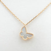 Van Cleef & Arpels Sweet Alhambra Butterfly Mother of Pearl Necklace